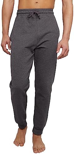 Hanes Men’s Ecosmart Jogger Sweatpants, Men’s Midweight Fleece Lounge Pants, 30.5