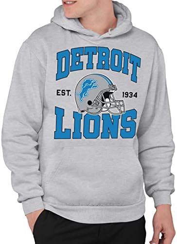 Junk Food Clothing x NFL – Team Helmet – Unisex Adult Pullover Hoodie for Men and Women – Officially Licensed NFL Apparel