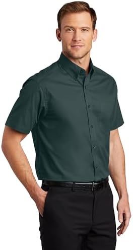 Clothe Co. Men’s Short Sleeve Button Down Shirt with Front Pocket (Available in Big & Tall)