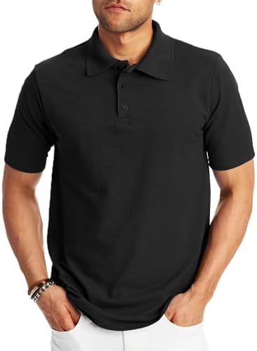 Hanes Men’s X-Temp Short Sleeve Polo Shirt, Midweight Men’s Shirt