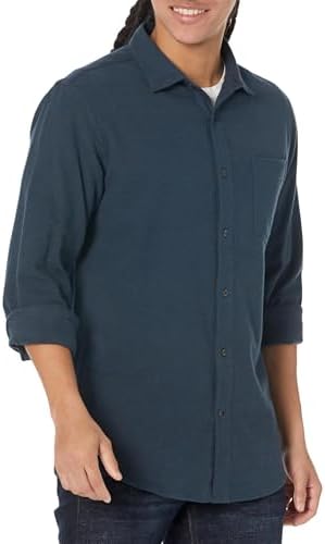 Amazon Essentials Men’s Long-Sleeve Flannel Shirt (Available in Big & Tall)