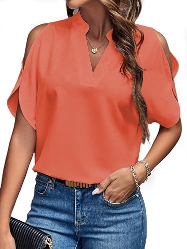 Please Support The Original,Summer New Casual Fashion Cold Blouses,2024 Off Shoulder Tops for Women,V Neck Shirts