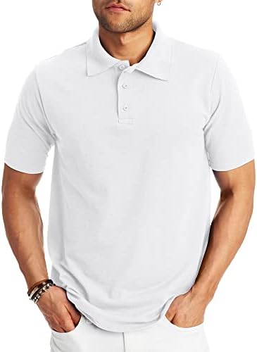 Hanes Men’s X-Temp Short Sleeve Polo Shirt, Midweight Men’s Shirt