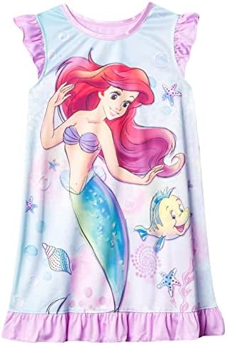 Disney Girls’ Nightgown, Soft & Cute Pajamas for Kids