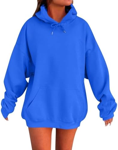 Womens Hoodies Oversized Sweatshirt Pullover Fleece Sweaters Long Sleeve Winter Fall Outfits Fashion Y2k Cute Clothes