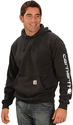 Carhartt Men’s Loose Fit Midweight Logo Sleeve Graphic Sweatshirt