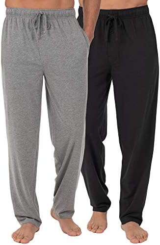 Fruit of the Loom Men’s Extended Sizes Jersey Knit Sleep Pajama Lounge Pant (1 & 2 Packs)