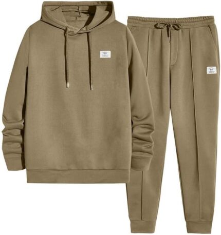 JMIERR Men’s 2 Piece Outfits Hoodie Sweatshirt Tracksuit & Joggers Sweatpants Sweatsuit Set