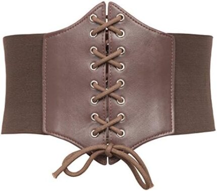 GRACE KARIN Lace-up Cinch Belt Tied Corset Elastic Waist Belt