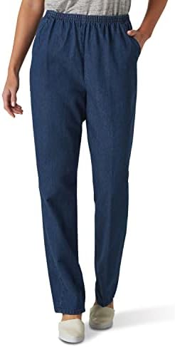 Chic Classic Collection Women’s Cotton Pull-On Pant with Elastic Waist