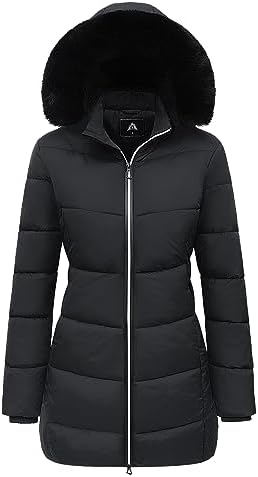 MOERDENG Women’s Winter Windproof Warm Down Coats Waterproof Thicken Hooded fashions Puffer Jacket