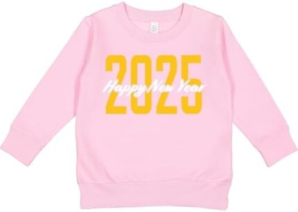 inktastic Happy New Year 2025 Toddler Sweatshirt