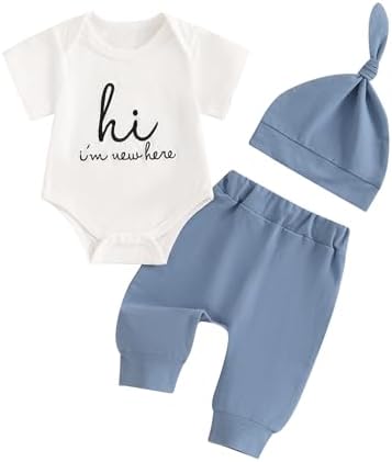 Little Brother Newborn Outfit T-Shirt Romper Top and Pants Sets Baby Coming Home Hospital Clothes Summer Clothing