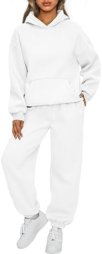 AUTOMET Womens 2 Piece Outfits Lounge Hoodie Sweatsuit Sets Oversized Sweatshirt Baggy Fall Fashion Sweatpants with Pockets