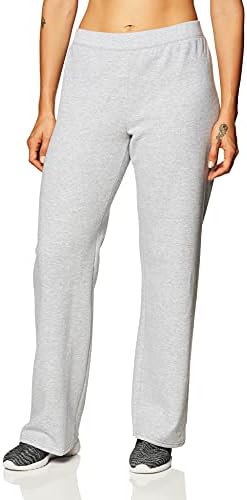 Hanes Women’s EcoSmart Fleece Petite Sweatpants, Open Bottom Sweatpants, Regular & Petite Sizes