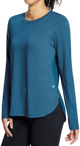 BALEAF Women’s Long Sleeve Workout Tops Running Athletic Shirts Quick Dry UPF 50+ Lightweight