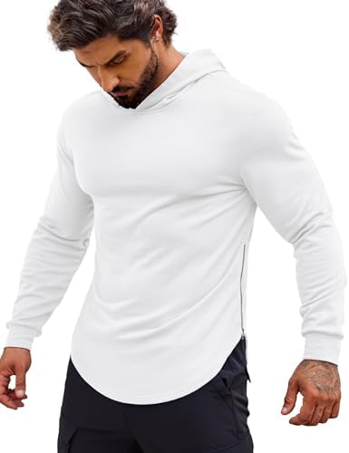 COOFANDY Men’s Workout Sweatshirts Long Sleeve Muscle Fit Athletic Gym Hoodies Pullover