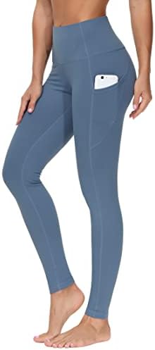 THE GYM PEOPLE Thick High Waist Yoga Pants with Pockets, Tummy Control Workout Running Yoga Leggings for Women