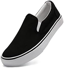 Low-Top Slip Ons Women’s Fashion Sneakers Casual Canvas Sneakers for Women Comfortable Flats Breathable Padded Insole Slip on Sneakers Women Low Slip on Shoes