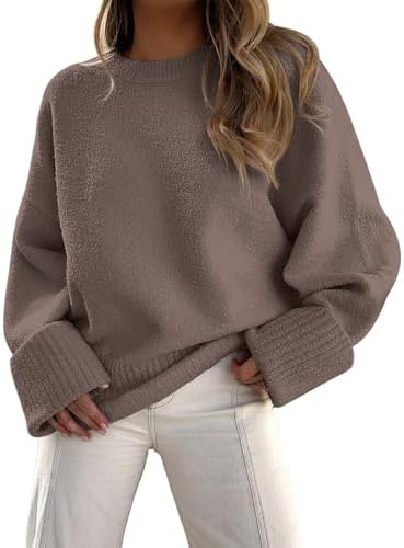 LILLUSORY Women’s Oversized Sweaters Fuzzy Chunky Warm Pullover Sweater