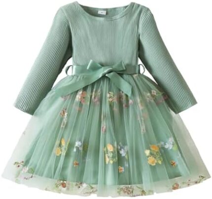 Nileafes Toddler Girl Tulle Dress Casual Summer Princess Dresses