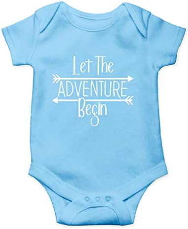 AW Fashions Let The Adventure Begin Baby Bodysuit Newborn Girl Coming Home Outfit Adorable Boy Apparel