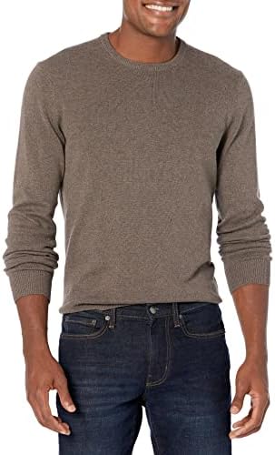 Amazon Essentials Men’s Crewneck Sweater, 100% Cotton, Big & Tall Options Available