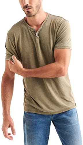 Lucky Brand Men’s Venice Burnout Notch Neck Tee