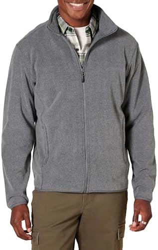 Amazon Essentials Men’s Full-Zip Fleece Jacket (Available in Big & Tall)