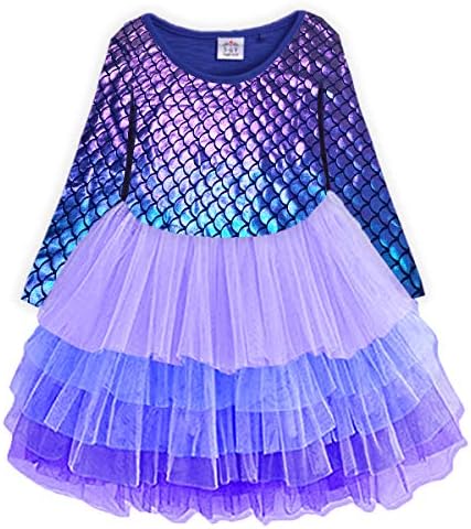 VIKITA Girls Dresses Winter Long Sleeve Party Gifts for Girls 3-7 Years