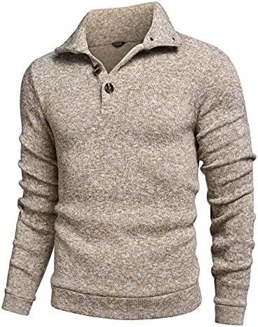 COOFANDY Men’s Casual Slim Fit Pullover Sweater Knitted Thermal Sweatshirt