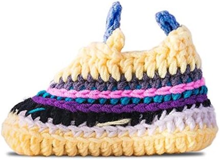 Diaper Book Club Baby Sneakers Crochet Hypebeast Shoes for Toddler Sneakerheads, Soft Booties for Boys & Girls, Designer Kids Fashion, Breathable & Comfortable Children’s Kicks